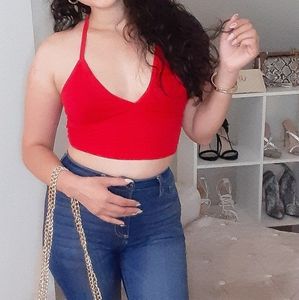 Red Crop Top